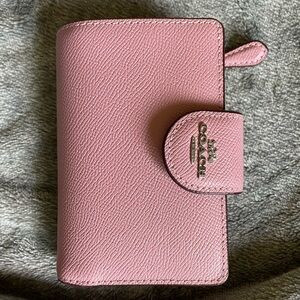 Coach Pink Leather Wallet